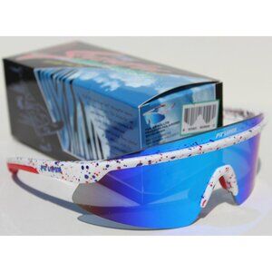 PIT VIPER The Absolute Freedom POLARIZED Skysurfer Sunglasses Red/White/Blue NEW